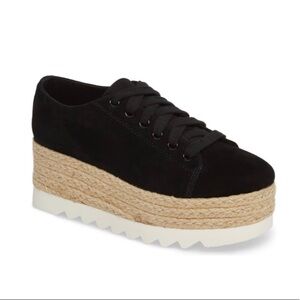 Steve Madden Karma Espadrille Black & Tan Platform Platform Espadrille Sneakers